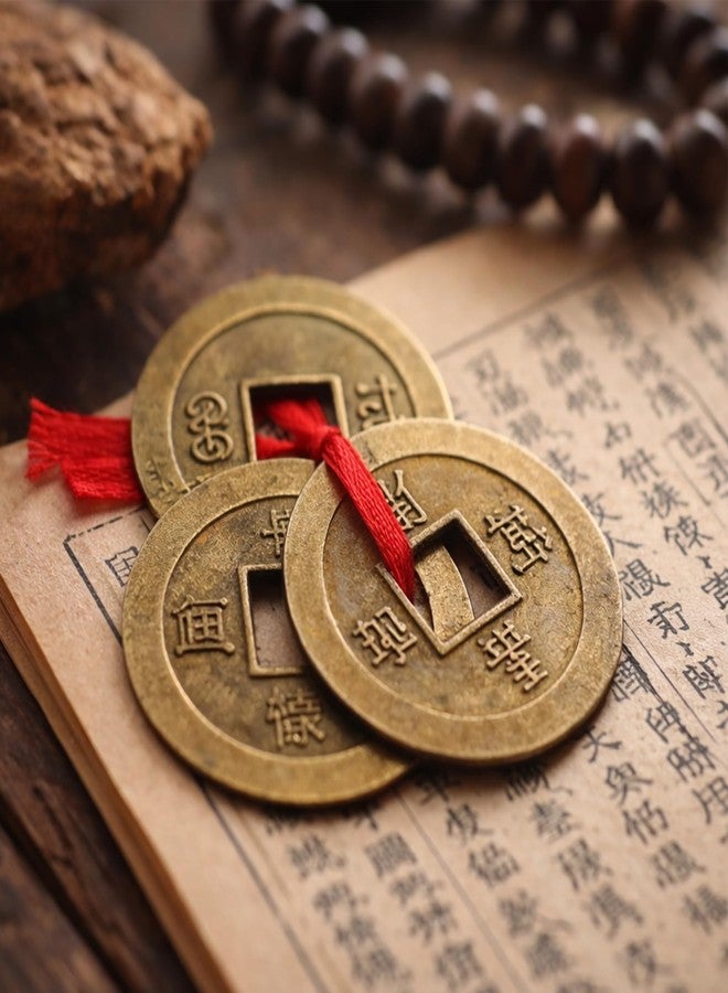 GJ Grand Jhaiji Feng Shui 1 Set of 3 Wealth Coins Showpiece Showpiecesize - 2.5 cm Copper - Image 4